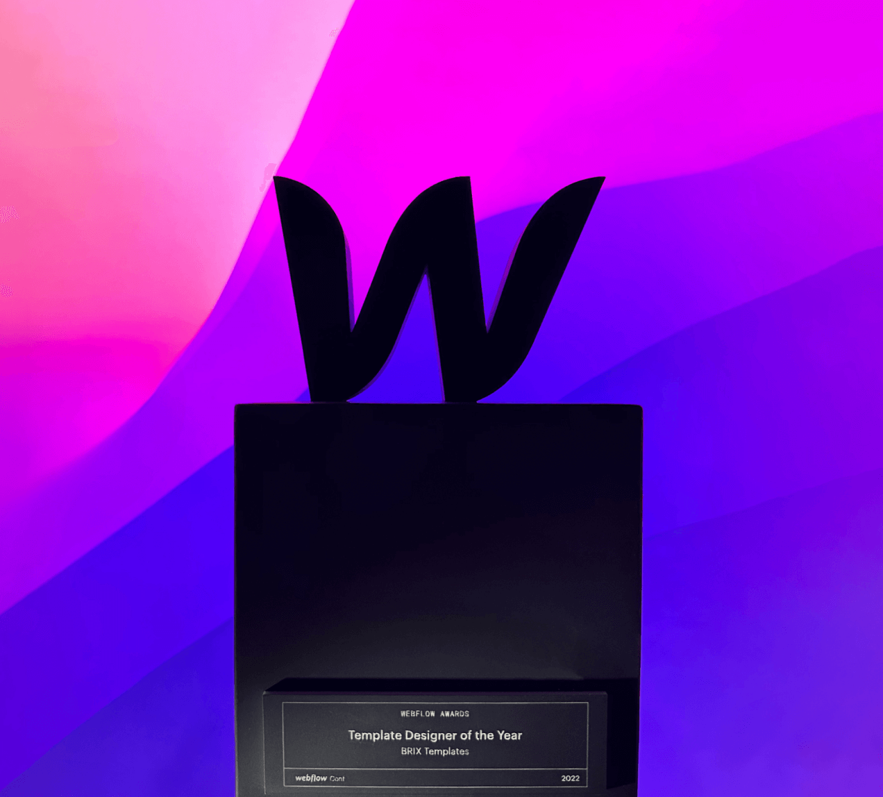 Premio Webflow Template de BRIX Plantillas